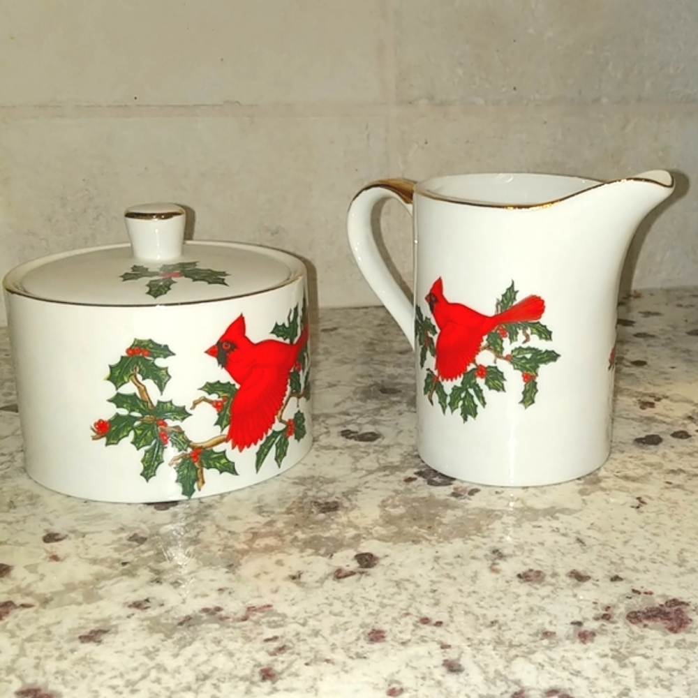 Lefton Vintage China Cream & Sugar